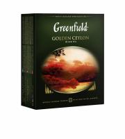 Чай черный Greenfield Golden Ceylon, в пакетиках 100 х 2гр. Чай черный Greenfield Golden Ceylon, в пакетиках 100 х 2гр.