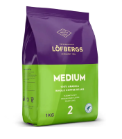Кофе в зернах Lofbergs Medium Roast, 1 кг.