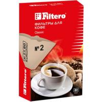 Filtero Фильтры для кофеварок Classic №2, коричневые, 80 шт, арт 2/80