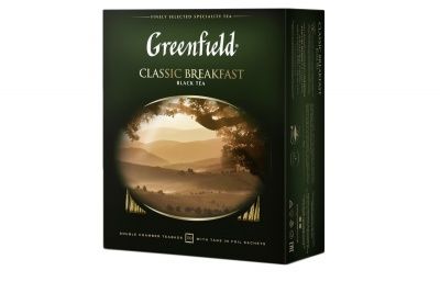 Чай черный Greenfield Classik Breakfast, в пакетиках 100 х 2гр. Чай черный Greenfield Classik Breakfast, в пакетиках 100 х 2гр.