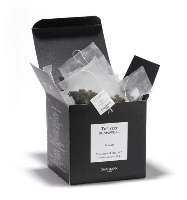 Чай зеленый Dammann Gunpowder (Порох), пакетики 25x2 гр.