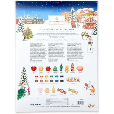 Niederegger Рождественский календарь «Пирамида» ,500 гр