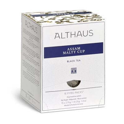 Чай черный Althaus Assam Malty Cup в пирамидках 15x2,75гр. Чай черный Althaus Assam Malty Cup в пирамидках 15x2,75гр.